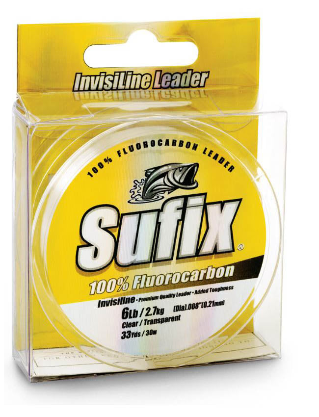 Sufix InvisiLine Fluorocarbon Leader - 8lb x 33yds