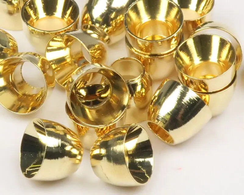 Hareline Tube Cone Heads - Gold Hareline Dubbin