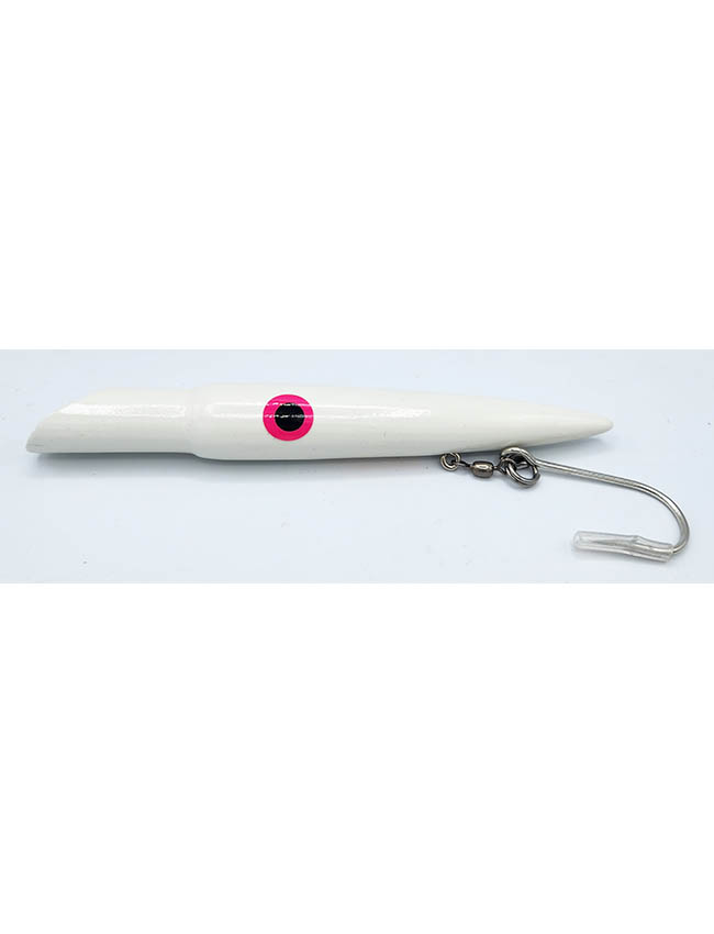 Peetz 6" Wooden Plug Cuttlefish - White