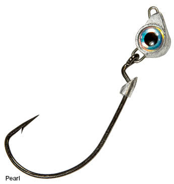 Z Man Texas Eye Jigheads(3 Pack) TXJH14-02PK3 - Pearl:https - 1/4oz