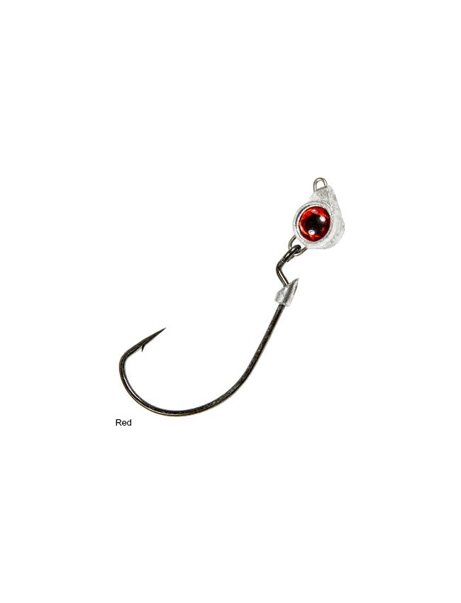 Z-Man Texas Eye Finesse Jighead - 1/10oz Red TXF110-01PK3