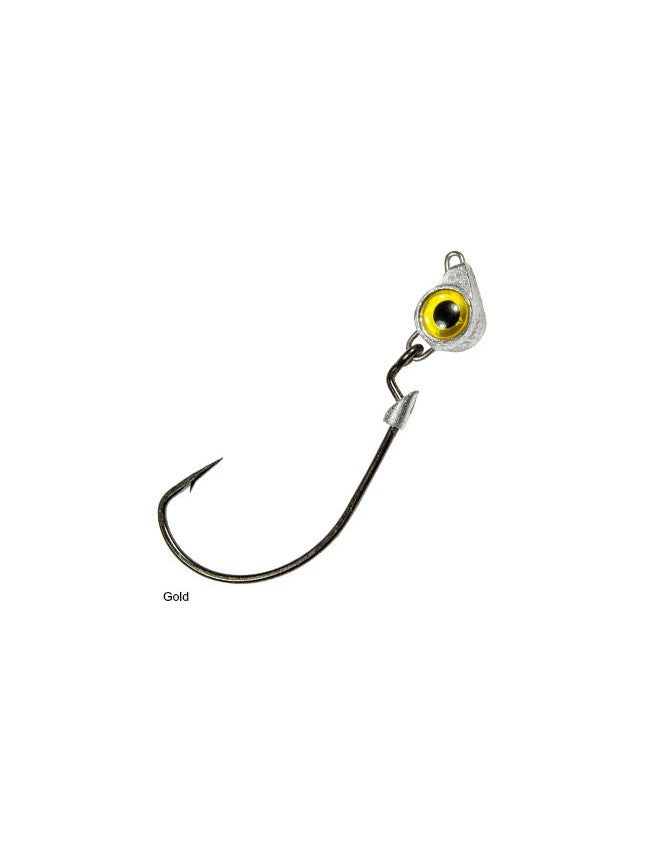 Z-Man Texas Eye Finesse Jighead - 1/15oz Gold TXF115-03PK3