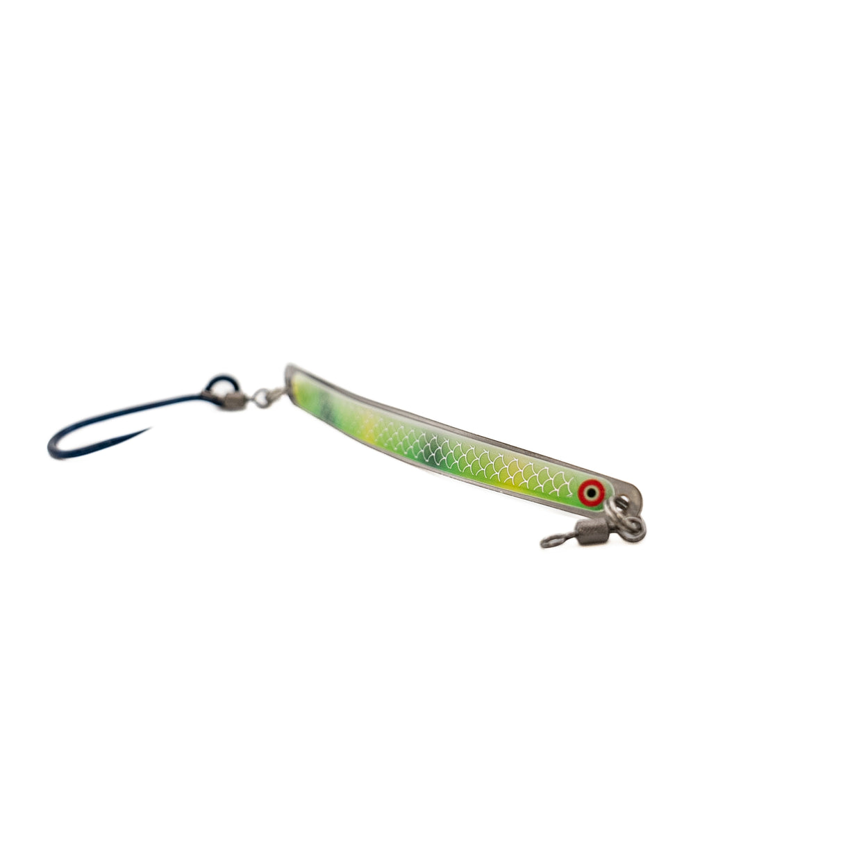 Fishing lure with a white background