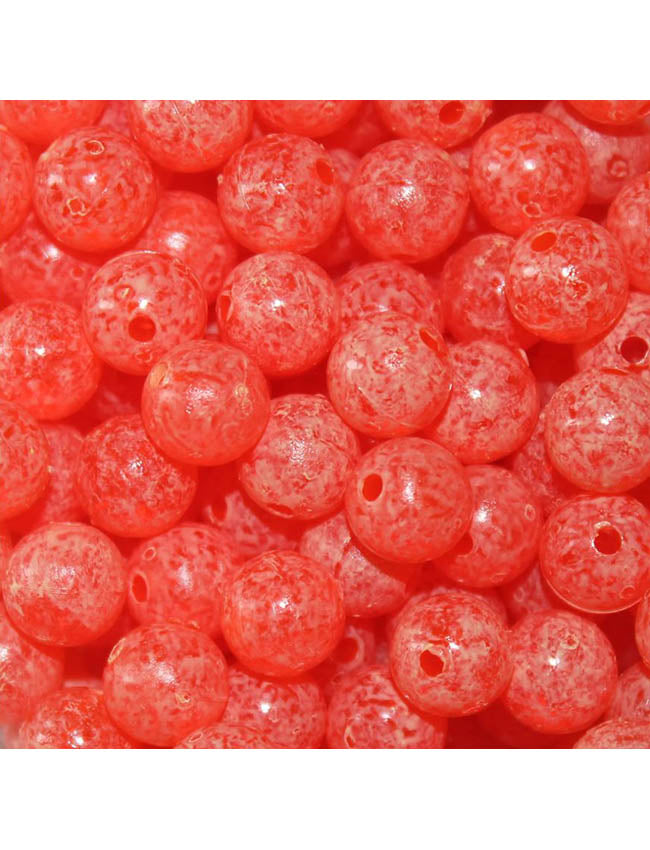 TroutBeads Mottled Beads - Tangerine - 12mm (10pk)