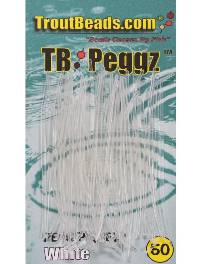 Trout Beads Peggz - White