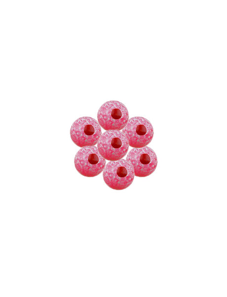 Spirit River UV2 Fusion Blood Drop Egg Beads - Hot Pink - 8mm -20pk