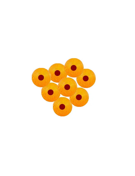 Spirit River UV2 Fusion Blood Drop Egg Beads - Fireball Orange - 8mm - 20pk