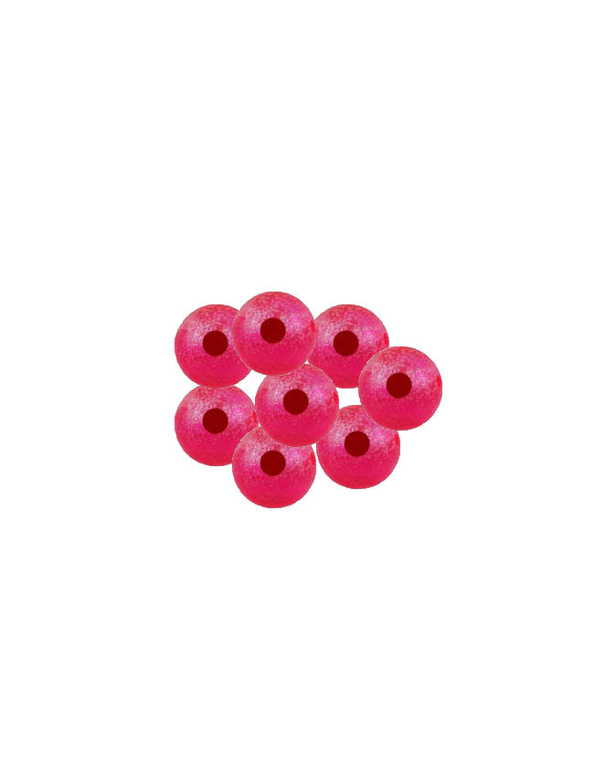 Spirit River UV2 Fusion Blood Drop Egg Beads - Stimulator Pink - 10mm -15pk
