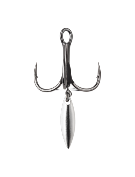 VMC Bladed Hybrid 1X Strong-Short Shank Treble - #2 - 2 Pack