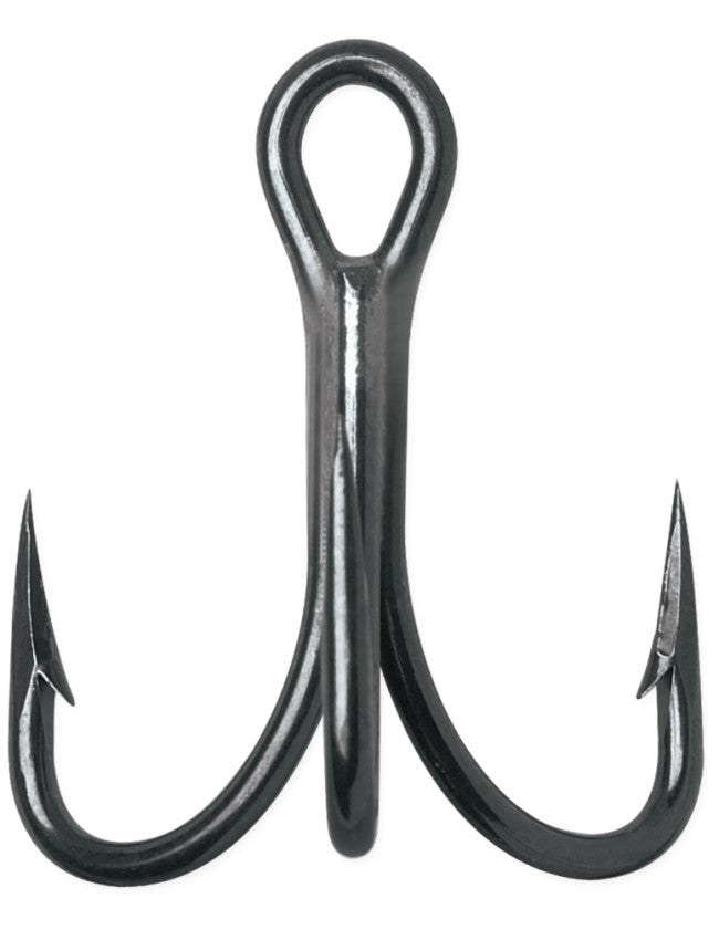 VMC O'Shaugnessy Treble 4x Strong Hooks - Short Shank - Black Nickel