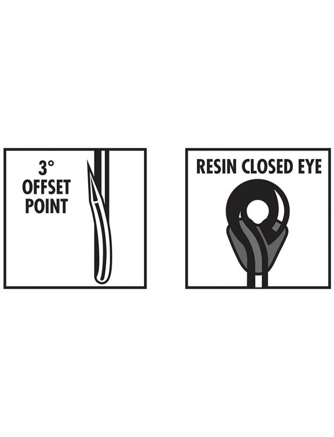 VMC Worm Hooks - 6 Pack - 1/0