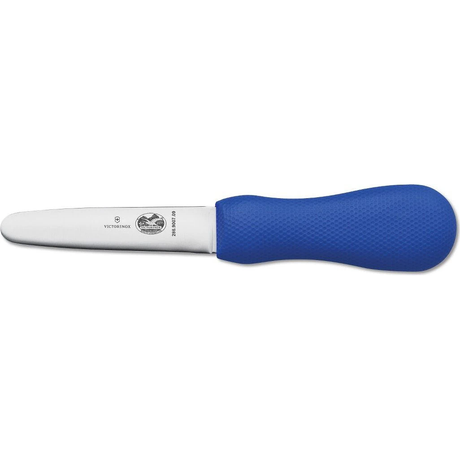 Victorinox - 3.5" Wide Blade Clam Knife with Blue Slip-Resistant Handle - 7.6399.8