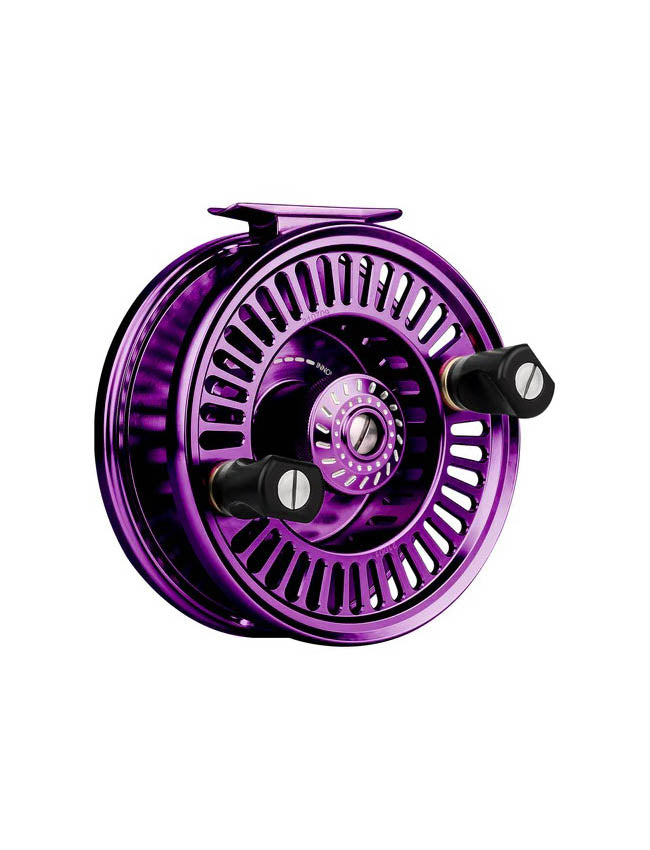 Amundson Trend X5 Mooching Reel - Gunsmoke w/ Paddle Handle - 40lb Mono Hi-Vis