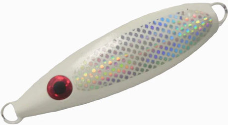 Westcoast Fishing Tackle Flat Fall Jig 2.7oz - Glow White FF2.7-GW