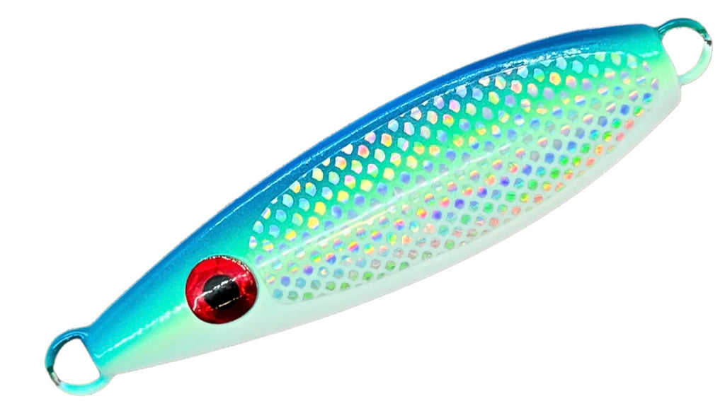 Westcoast Fishing Tackle Flat Fall Jig 2.7oz - Herring Aid FF2.7-HA