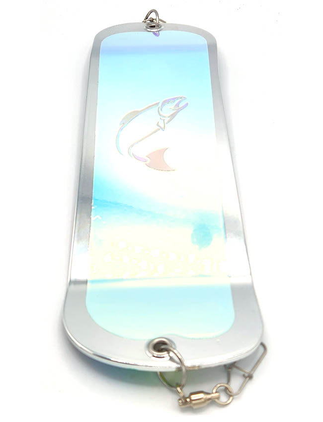 Westcoast Fishing Tackle Electro Mirror Flasher - Chrome Herring Aid UVEMF-CHA