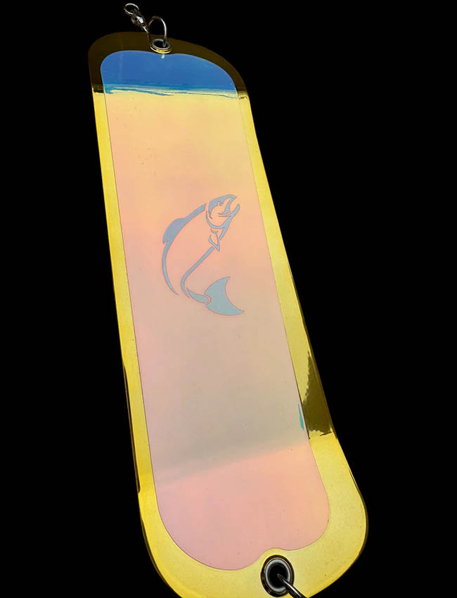 Westcoast Fishing Tackle Electro Mirror Flasher - Gold Rush UVEMF-GR