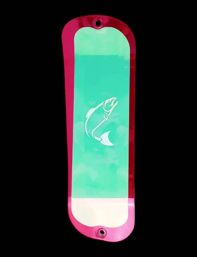 Westcoast Fishing Tackle Electro Mirror Flasher - Pretty in Pink UVEMF-PP