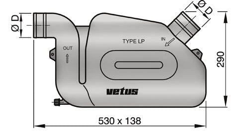 Vetus Waterlock LP75