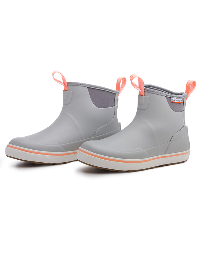 Grundens Womens Deck Boss Ankle Deck Boot - Glacier Grey 60011-GL-6 - US W 6