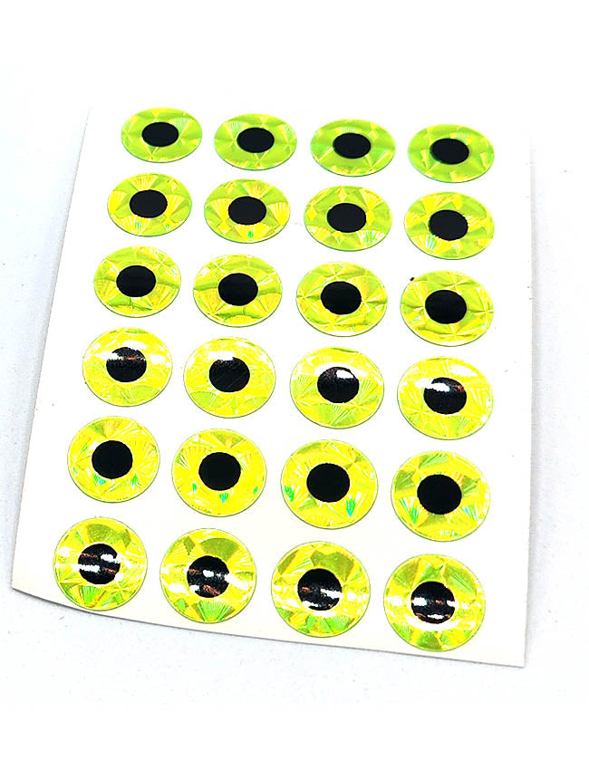 WTP Eye Stickers - Chartreuse EYES-XS-C - M (7mm)