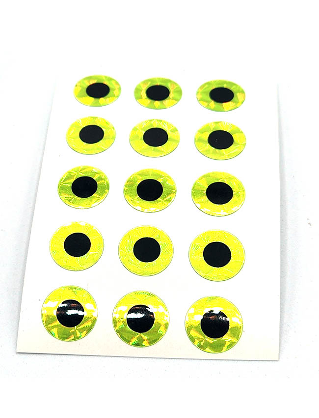 WTP Eye Stickers - Chartreuse EYES-XS-C - S (6mm)
