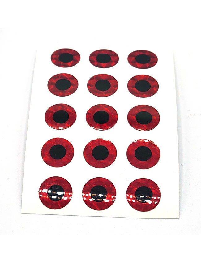 WTP Eye Stickers - Red EYES-XS-R - S (6mm)