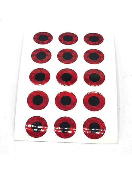 WTP Eye Stickers - Red EYES-XS-R - S (6mm)