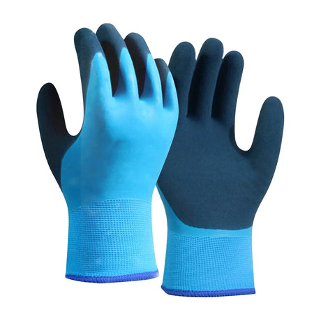 HMX Blue Waterproof Work Gloves – Large, Non-Insulated (1 Pair) HMX