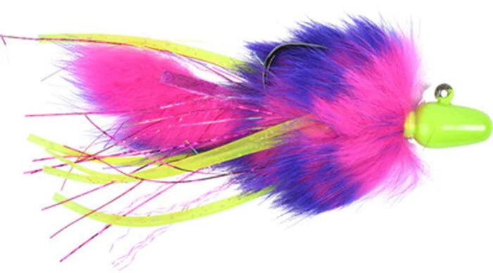 Yakima Bait 5012-12003 Twitching Jig - CHARTREUSE HEAD/CERISE PURPLE