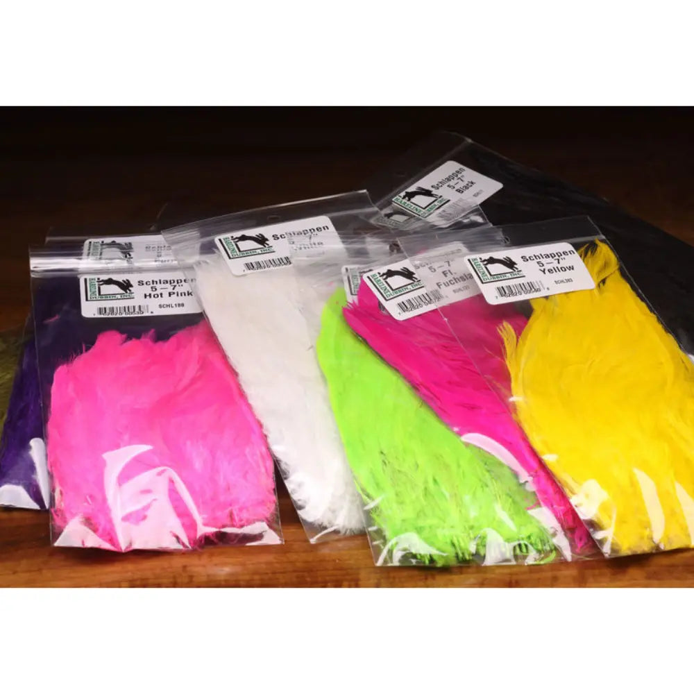 Hareline Schlappen 5-7" - Spawn's Southern Fl Peach #360 Hareline Dubbin