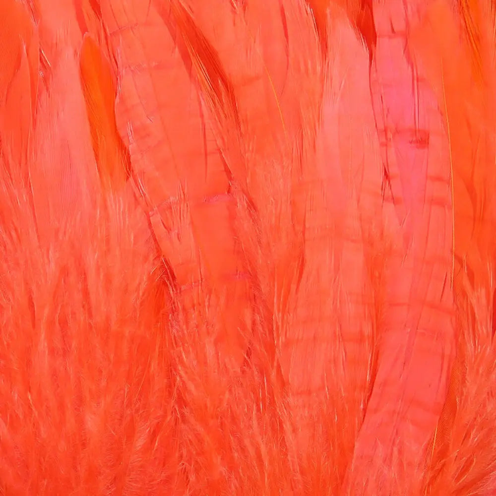 Hareline Schlappen 5-7" - Fl Shrimp Pink #140 Hareline Dubbin