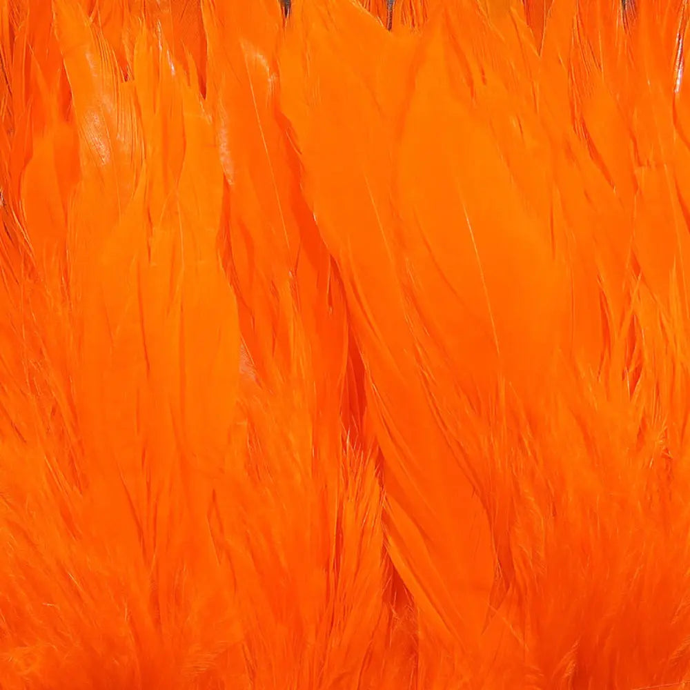Hareline Schlappen 5-7" - Hot Orange #187 Hareline Dubbin