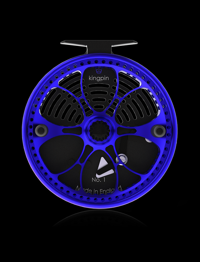 Kingpin Zeppelin Aero 500 Centerpin Reel - Blue