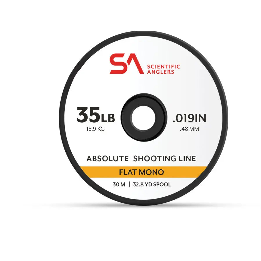 Scientific Anglers Absolute Flat Mono Shooting Line - Yellow