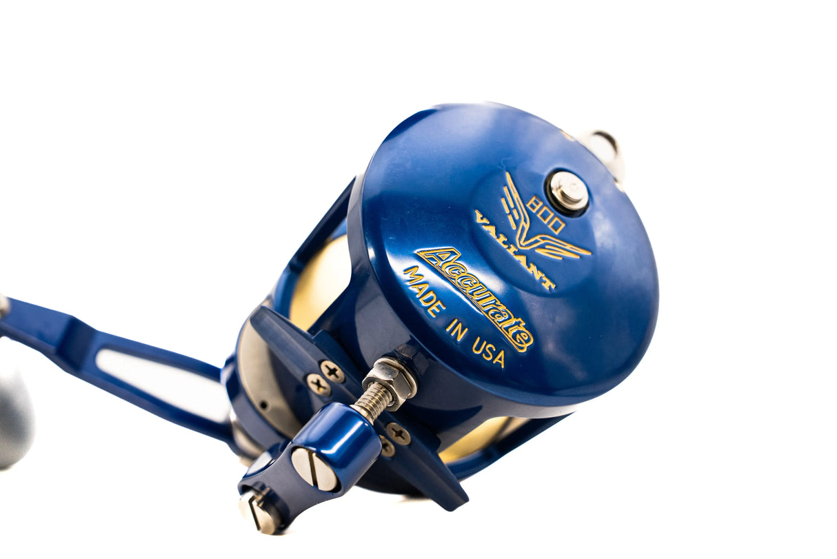 Accurate Valiant 2 800 Reel - Blue/Gold Accurate Fishing