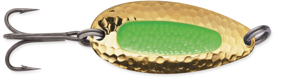 BLUE FOX PIXEE SPOON 01-20-004IC - Gold Plated/Green Insert - 2