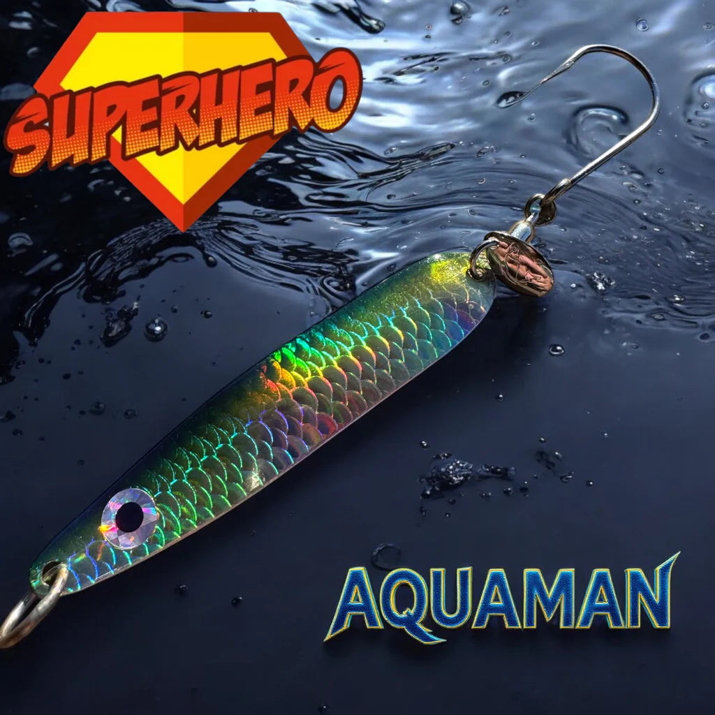 Westcoast Fishing Tackle Phat-E Super Hero Spoon - Aquaman PHAT-HALO-AM