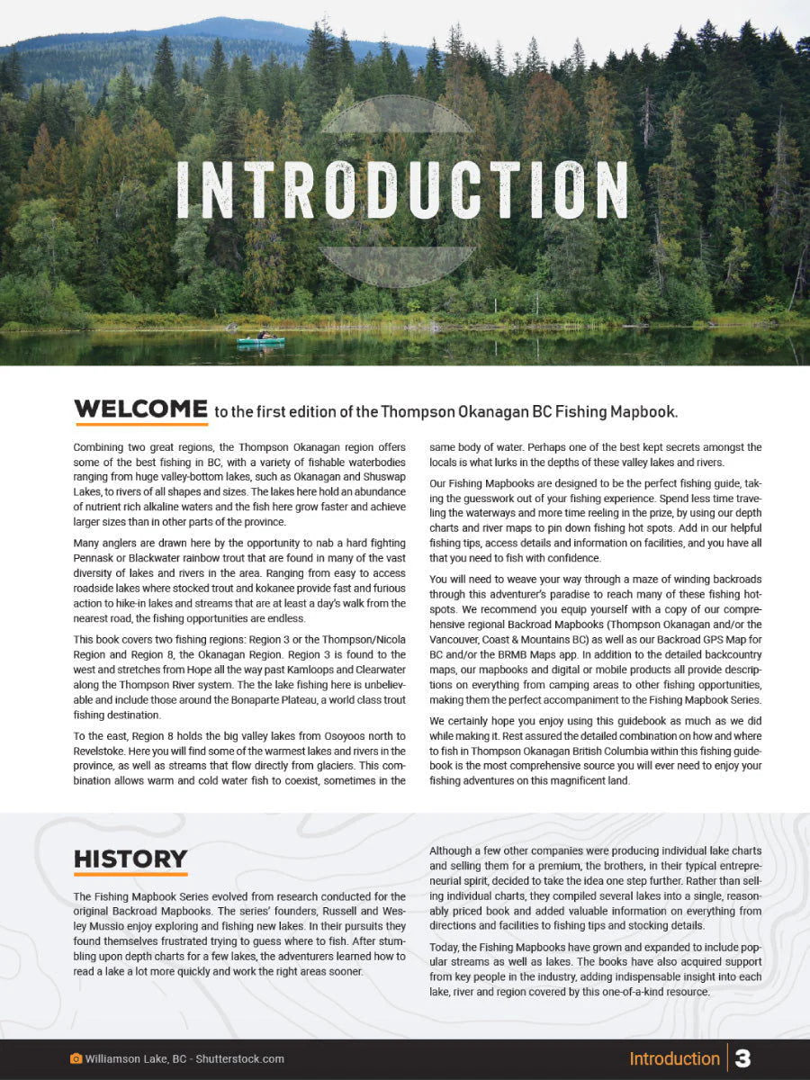 Thomson Okanagan Fishing Charts