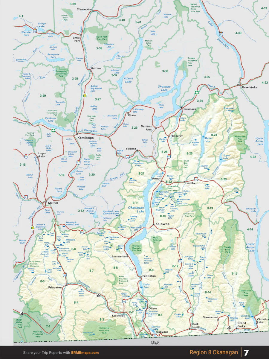 Thomson Okanagan Fishing Charts