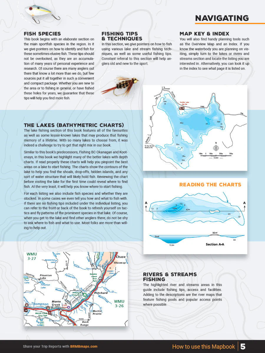 Thomson Okanagan Fishing Charts