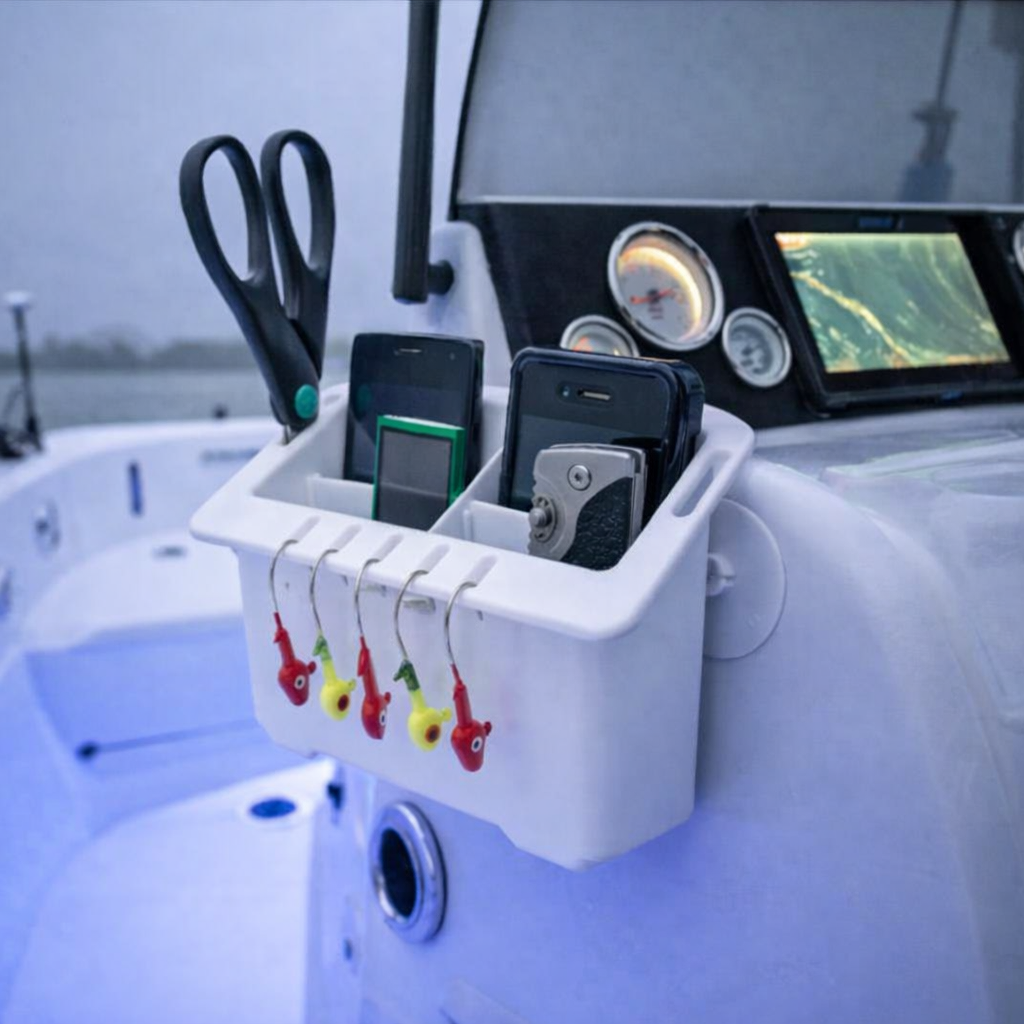 Shoreline Marine Electronics Caddy with Suction Cups