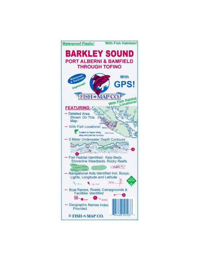 Fish-N-Map Co - Barkley Sound FISH-N-MAP-BS
