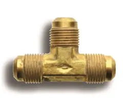 Bennett Tee Brass with Nut & Ferrule