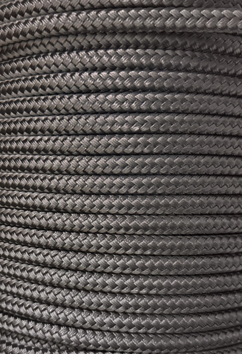 Double Braid Nylon Rope (per foot) - Black - 1/2"