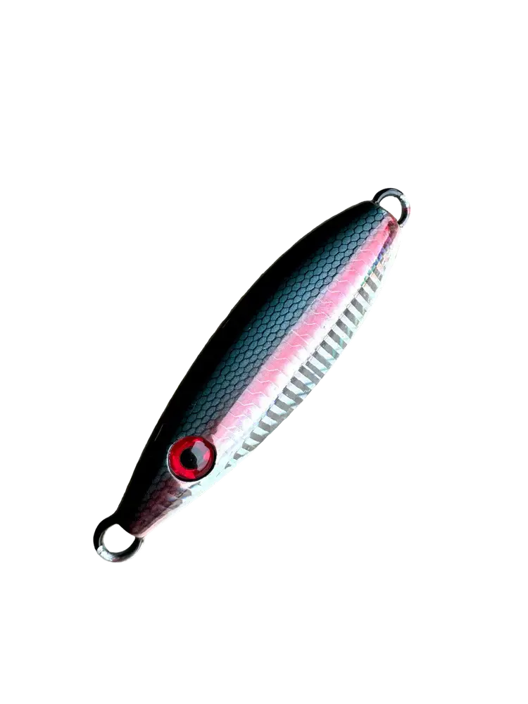 Westcoast Fishing Tackle Flat Fall Jig - Halo Black Herring Aid Westcoast Fishing Tackle