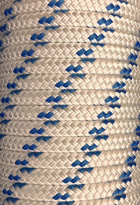 Yacht Braid Rope (per foot) Blue Tracer - 1/2"