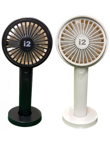i2 Intense Innovations Rechargable Fan with Tilt - Black