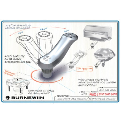 Burnewiin 6" Offset Insert Adapter
