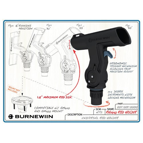 Burnewiin 3740 Rod Holder